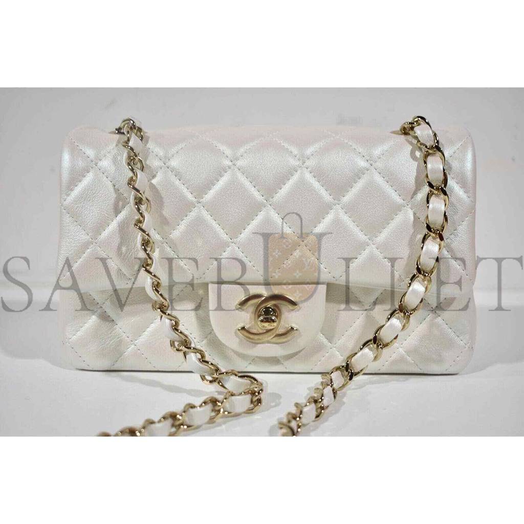 Ch*el flap bag silver hardware a01112 -y04059-10601 (25.5*15.5*6.5cm)